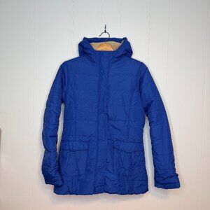 Land’s End Kids Blue Winter Jacket Grow-A-Long Hooded Size XL 16